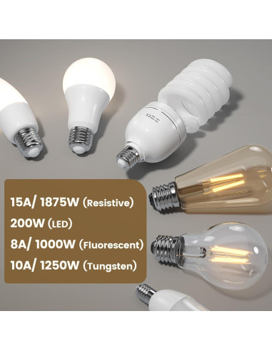 Interruptor de Luz Inalámbrico Suraielec 3 Vías 15A 30.48m