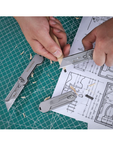 Cuchillo Utility Plegable WORKPRO 3-Pack Acero Inoxidable