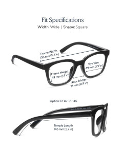 Gafas Progresivas Peepers para Mujeres - Bloqueo Luz Azul 50mm 2