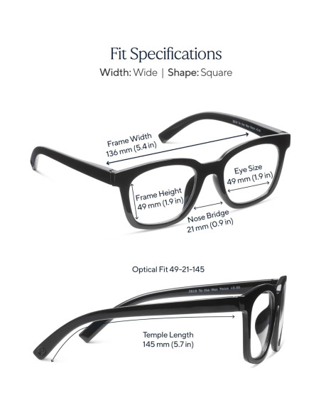 Gafas Progresivas Peepers para Mujeres - Bloqueo Luz Azul 50mm