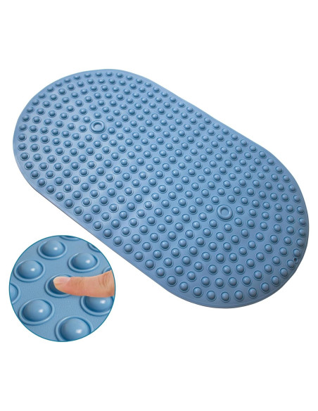 Alfombra de Baño Antideslizante Tiamo Azul 70 x 40 cm
