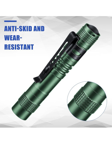 Hortsun 10 Linternas Mini LED con Clip 9 cm - Regalo Día del Padre