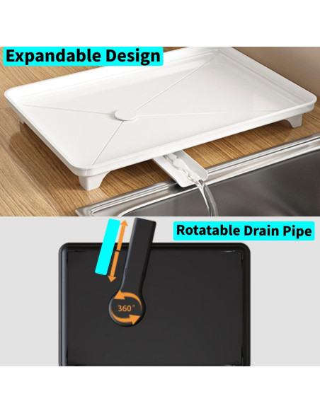 Escurridor de Platos Expandible DREMAK con Soporte para Utensilios