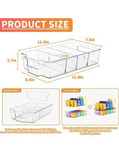 Organizadores de Despensa Yieach 4 Piezas Apilables 10 Tazas 2