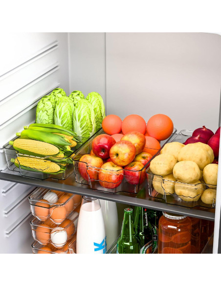 Organizadores de Despensa Yieach 4 Piezas Apilables 10 Tazas