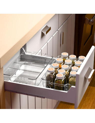 Organizadores de Despensa Yieach 4 Piezas Apilables 10 Tazas