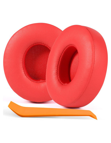 Almohadillas de Reemplazo GMUDA para Auriculares Beats Solo 3/2 - Rojo Cítrico