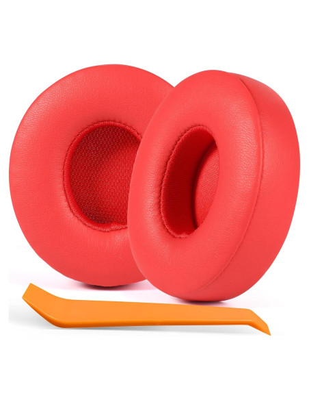 Almohadillas de Reemplazo GMUDA para Auriculares Beats Solo 3/2 - Rojo Cítrico