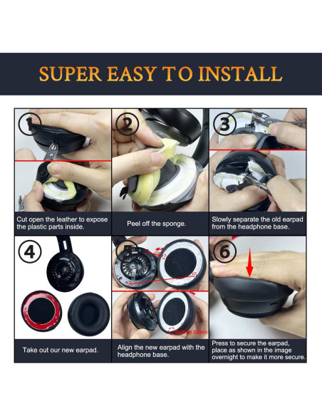 Almohadillas de Repuesto SOULWIT para Auriculares Beats Solo Pro - Negro