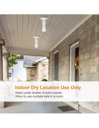 Portalámparas Inalámbrico SURAIELEC E26/E27 con Control Remoto