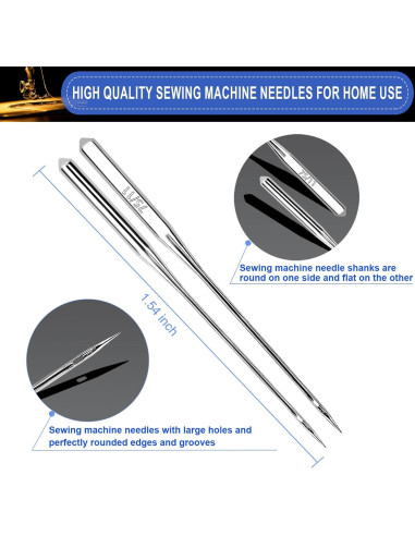 50 Agujas de Máquina de Coser SEWPASAM Universal HAX1
