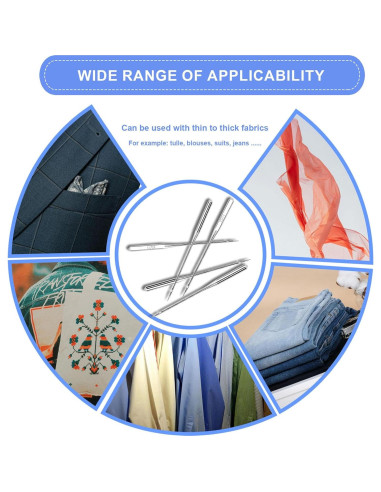 50 Agujas de Máquina de Coser SEWPASAM Universal HAX1