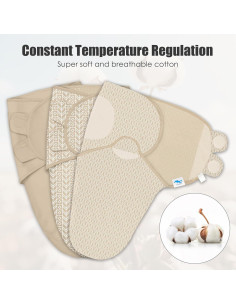 Sacos de Sueño para Bebés DOLPHIN DULCE - 3 Unidades, 0-3 Meses, Algodón 2