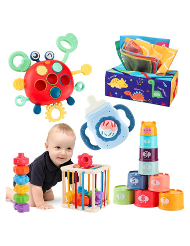 Juguete Montessori 5 en 1 KADAYAYA para Bebés 6-18 Meses