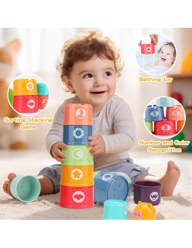 Juguete Montessori 5 en 1 KADAYAYA para Bebés 6-18 Meses