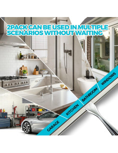 Limpiacristales de Acero Inoxidable ALFLOD 25.4cm Plata 2PACK 2