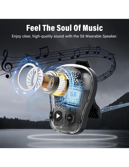 Altavoz Bluetooth portátil ZYHKON S9 resistente al agua 18h