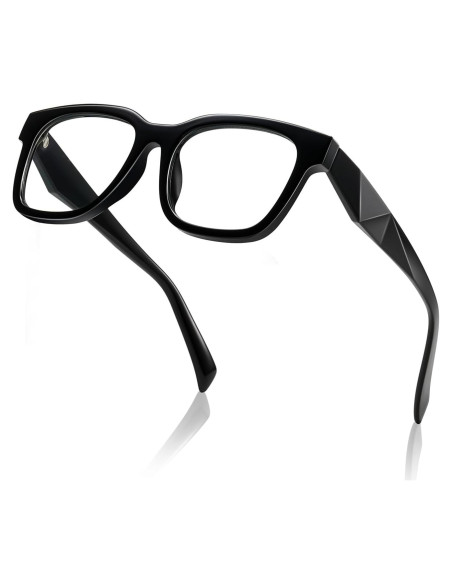 Gafas bloqueadoras luz azul Kimorn, protección UV, marco negro
