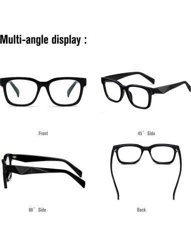Gafas bloqueadoras luz azul Kimorn, protección UV, marco negro