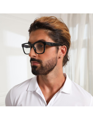 Gafas bloqueadoras luz azul Kimorn, protección UV, marco negro