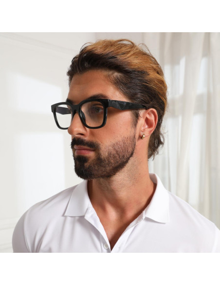 Gafas bloqueadoras luz azul Kimorn, protección UV, marco negro