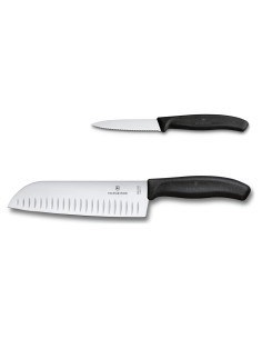 Conjunto de Cuchillos Santoku 2 Piezas Victorinox Swiss Classic