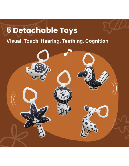 Alfombrilla de Juego CooCooBaby con 5 Juguetes Sensoriales