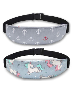 Soporte de cabeza para bebé Slumber Sling Gris - Almohada para auto