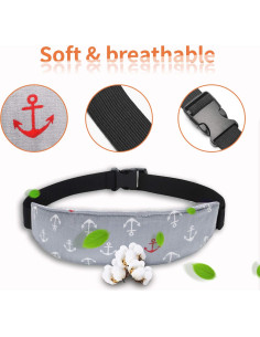 Soporte de cabeza para bebé Slumber Sling Gris - Almohada para auto 2
