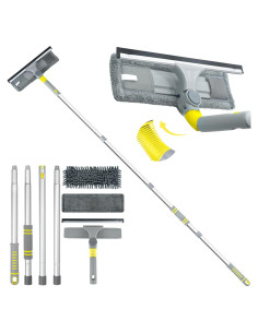 Kit de Limpieza de Ventanas 3 en 1 JEHONN con Mango Extensible 162 cm