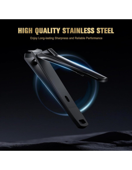 Juego de Cortauñas FERYES 2 Piezas Negro - Aseo de Precisión