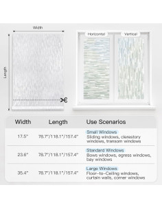 Película de Privacidad DOWELL 44.5x150 cm Vinilo Esmerilado 2
