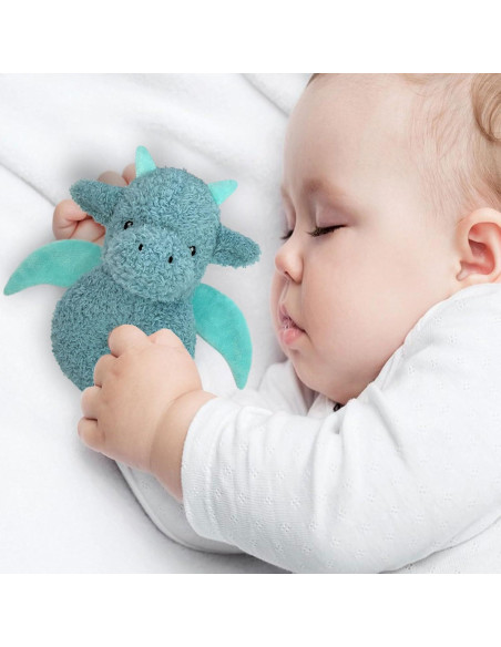 Sonajero de Peluche Dragón Cian Doindute 15.24 cm Sonajero de Peluche Dragón Cian Doindute 15.24 cm