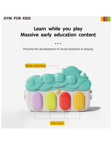 Alfombra de Juego para Bebés Al YING LE con Piano Musical 0-12 Meses