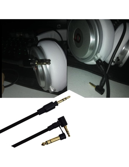 Cable Auxiliar Sqrmekoko para Auriculares Beats Studio Detox