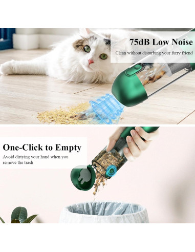 Aspiradora de Mano Inalámbrica Minthouz 17000Pa 120W Azul