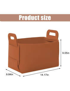 Organizador de Maletero TNAIYH de Fieltro Plegable 36x25x23cm 2