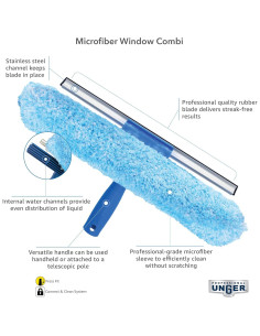 Limpiaparabrisas y Fregador Unger Profesional 2-en-1 35.56 cm 2