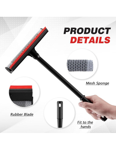 Limpiaparabrisas Profesional Neeklinny 20.57 cm 2 en 1 con Mango 40.64 cm