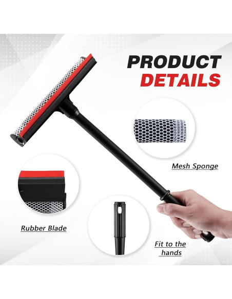 Limpiaparabrisas Profesional Neeklinny 20.57 cm 2 en 1 con Mango 40.64 cm