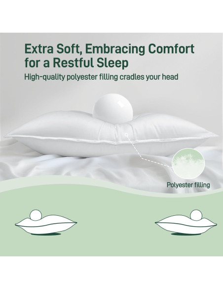 Almohada Hipoalergénica Caelorin Reina 71x51cm Viscosa Bambú