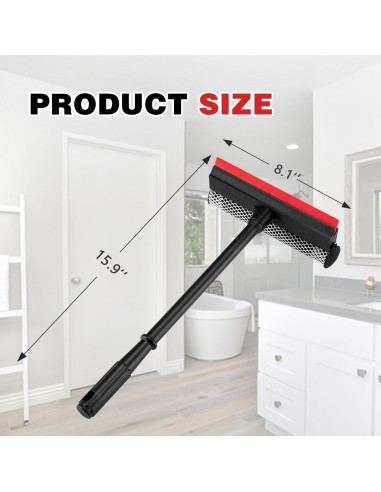Limpiaparabrisas Profesional Neeklinny 20.57 cm 2 en 1 con Mango 40.64 cm
