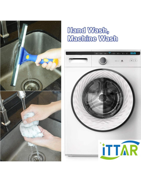 Kit de Limpieza de Ventanas ITTAR con Poste Telescópico 152.4 cm