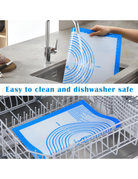 Alfombrilla de Hornear de Silicona Antiadherente 50.8x40.6cm Azul Folksy