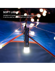 Difusor de Linterna WUBEN AC1 3 Colores Compatible 24.5-26mm 2