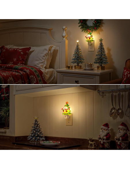 Luz Nocturna Enchufable Briignite Muñeco de Nieve 3000K