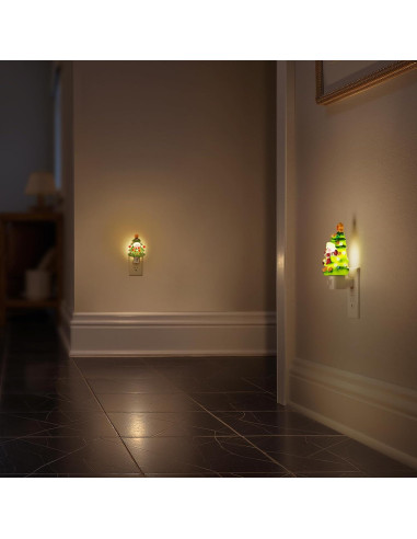 Luz Nocturna Enchufable Briignite Muñeco de Nieve 3000K