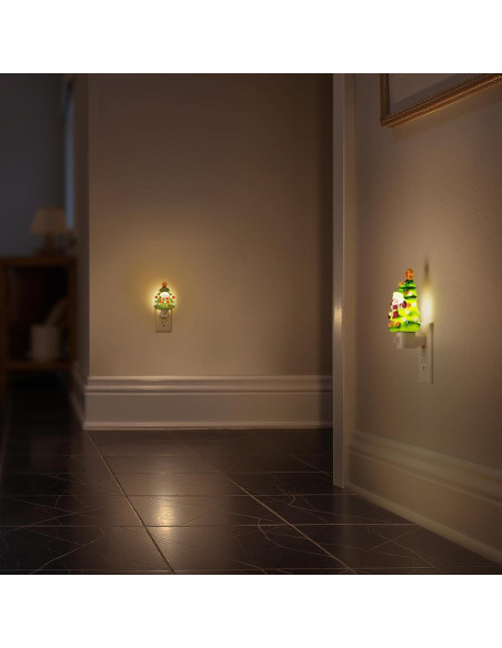 Luz Nocturna Enchufable Briignite Muñeco de Nieve 3000K