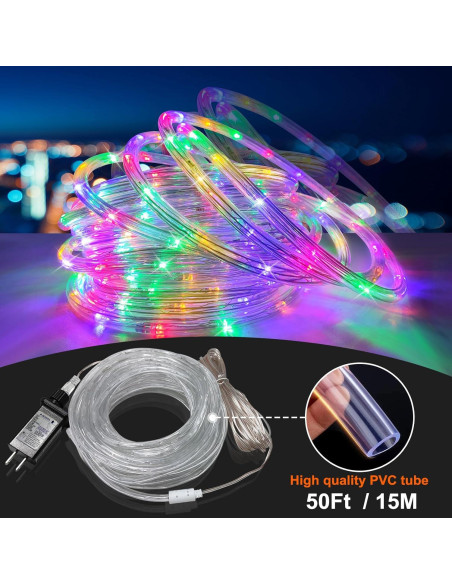 Luces de Cuerda LED 15m SINGCHUNGTE con Control Remoto RGB Luces de Cuerda LED 15m SINGCHUNGTE con Control Remoto RGB