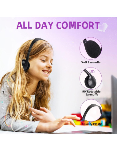 Auriculares con Cable TJZXGUI para Niños y Adultos - Paquete de 24